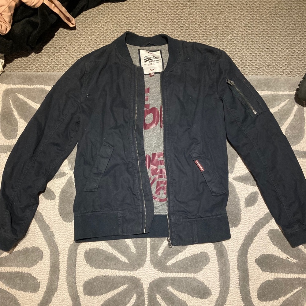 RARE superdry dark blue jacket